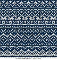 Nordic Traditional Fair Isle Style Seamless Pattern On The