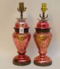 Victorian Vase Form Pink Mercury Glass
