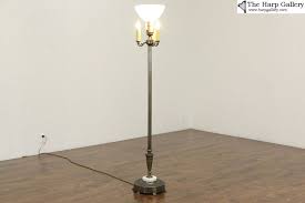 Milk Glass Bowl 35872 Floor Lamp