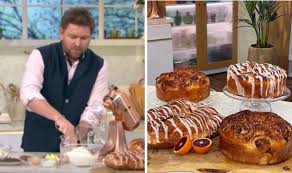 Date and walnut cake is a very easy and. James Martin Chef Shares Easy Chocolate Orange Delight Bun Recipe On This Morning Express Co Uk