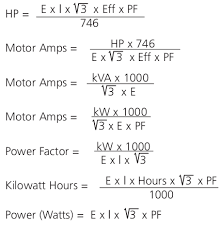 Electrical Formulas