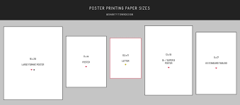 us standard paper sizes for printing