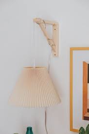 Diy Pleated Lampshade Into Hanging Wall