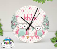 personalised kids clocks spatz mini