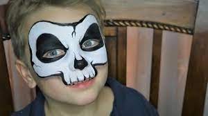 easy skull face painting makeup you