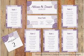 Wedding Seating Chart Template Download Instantly Chrysanthemum