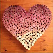 Post Grad Crafting Ombre Wine Cork Heart