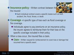 The policy length or term: 1 Insurance Basics 1 1 Insurance And Risk 1 2 Basic Policy Types Ppt Download