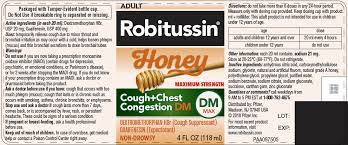 robitussin honey maximum strength cough
