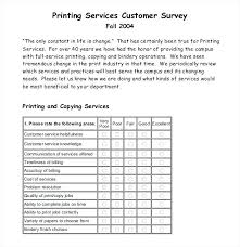 Customer Service Survey Questionnaire Template Word 6