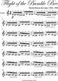 Scheherezade (theme) easy piano sheet music/level 3. Amazon Com Flight Of The Bumble Bee Easy Violin Sheet Music Ebook Rimsky Korsakov Nikolai Silvertonalities Kindle Store