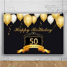 Remote birthday celebrations don't have to be less fun. Csfoto 8x6 5ft Happy Birthday Backdrop For Women Happy 50th Birthday Party White Golden Balloons Background For Photography Women Lady Portrait Photo Cake Table Vinyl Wallpaper Amazon In Electronics
