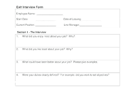 Sample Interview Form Template Template For Interview Sample