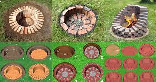 5 brick fire pit plans for por diy