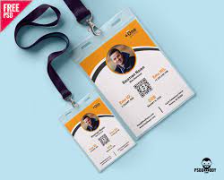 photo ideny card template psd