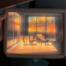 Art Led Light And Shadow Painting Frame