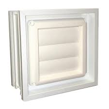 I would like to switch to a cup vent and i do not think the single pane of plexiglass will be strong enough to support the weight of this much larger vent. Clearly Secure 31 In X 13 5 In X 3 125 In Frameless Wave Pattern Glass Block Window With Dryer Vent 3214sdcdv The Home Depot