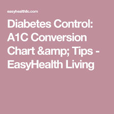 Diabetes Control A1c Conversion Chart Tips Diabetic