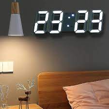 3d Led Digital Large Wall Clock Fruugo Nl