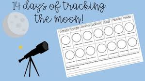 14 Day Moon Tracking Chart By Mattie Leone Teachers Pay