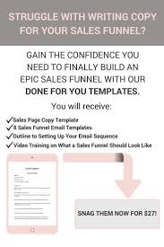 Done For You Sales Funnel Email Templates Copywriting Tips