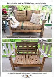 comfy pallet wood chair