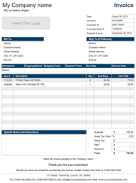 Sales Invoice Template For Excel
