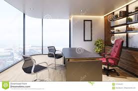 Modern Interior Of Boss Office Stock Illustration