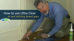 how to seal skirting board gaps with