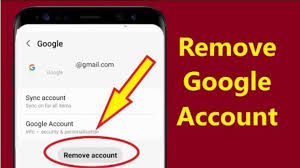 remove google account without pword