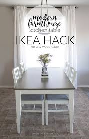You can use the same steps for just about any wood table. My Modern Farmhouse Kitchen Table Ikea Hack Or Not The Creative Glow My Modern Farmhouse Kitchen Table Ikea Hack Or Not