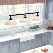 Laurel Foundry Modern Farmhouse Debra 3 Light Kitchen Island Linear Pendant Reviews Wayfair