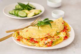 vegetarian omelet with bell peppers recipe
