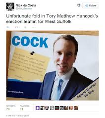 I'm matt hancock, the conservative mp for west suffolk and secretary of state for health and social care. Benjamin Butterworth On Twitter Not Sure It Was The Best Branding Decision For Matt Hancock To Launch His Leadership Bid In Front Of The Word Cock At Head Height With A Load