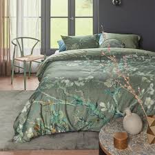 Green Cotton Sateen Quilt Cover