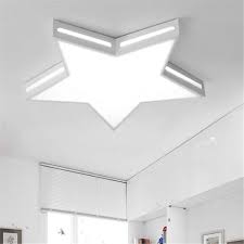 Cool ceiling lights are horizontally put in a ceiling so that they can give light in the house. Runnup Led Flush Mount Ceiling Light Star Shade Minimalist Modern Ceiling Lighting Fixtures Cute Decoration Lights For Children S Bedroom Boys And Girls Room 16inch Cool Light A Buy Online In Luxembourg At