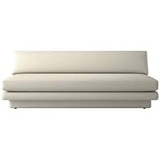 plinth armless sofa bloce cream cb2