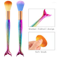 makeup brushes sdotter fish tail shape