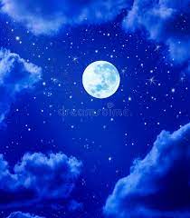 Moon Stars Night Sky stock illustration. Illustration of moon - 12612813