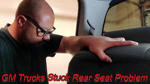 2017 gmc sierra back seat won t fold