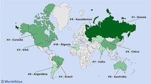 countries by area worldatlas