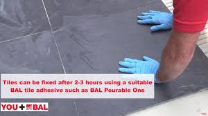 how to lay porcelain tiles onto a