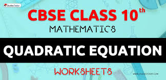 Class 10 Quadratic Equation Pdf