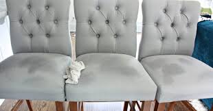 Both vinegar and lemon juice act as acids that remove such. Removing Water Stain On Upholstered Chair