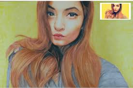 color pencil drawing from photo photo