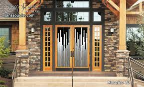 Glass Entry Doors Mosaics 3d