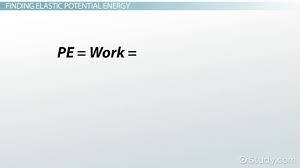 Elastic Potential Energy Formula