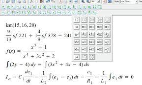 Math Equation Using Equation Editor