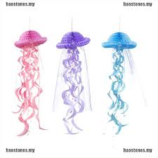 As is the case with these hanging jellyfish decorations from my daughter's the little mermaid party (also to be used for my daughter's octonauts party later this month). Hao Hanging Jellyfish Decorations Diy Party Supplies Mermaid Party Paper O Shopee Malaysia