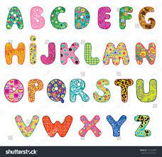 We're sharing a fun alphabet coloring book perfect for preschoolers just learning their letters and older kids who need help reviewing their letters. Cute Colored Textured Alphabet Letters Made Royalty Free Stock Photo 127833794 Avopix Com